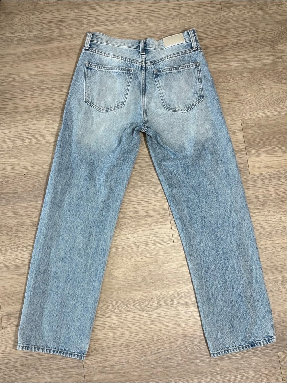 Pistola Lexi Mid Rise Bowed Straight Jeans in Bowie Light Wash Size 25 - Picture 2 of 12